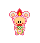 Sweet Angel Bird Kawaii Heart Stickers（個別スタンプ：7）
