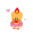 Sweet Angel Bird Kawaii Heart Stickers（個別スタンプ：9）
