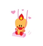 Sweet Angel Bird Kawaii Heart Stickers（個別スタンプ：11）