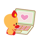 Sweet Angel Bird Kawaii Heart Stickers（個別スタンプ：12）