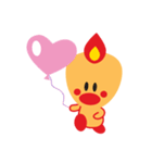 Sweet Angel Bird Kawaii Heart Stickers（個別スタンプ：14）