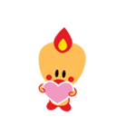 Sweet Angel Bird Kawaii Heart Stickers（個別スタンプ：17）
