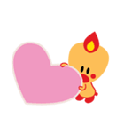 Sweet Angel Bird Kawaii Heart Stickers（個別スタンプ：20）