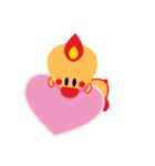 Sweet Angel Bird Kawaii Heart Stickers（個別スタンプ：30）