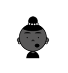 ブラックフェイスのお嬢さま（個別スタンプ：4）