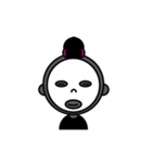 ブラックフェイスのお嬢さま（個別スタンプ：6）