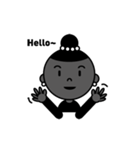 ブラックフェイスのお嬢さま（個別スタンプ：15）