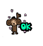 春、お猿（個別スタンプ：18）