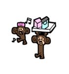 春、お猿（個別スタンプ：32）