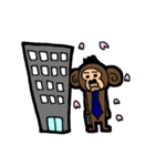 春、お猿（個別スタンプ：35）