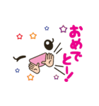 顔文字スタンプ 文字大きめ 2（個別スタンプ：10）