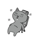 NOT respectful cat（個別スタンプ：7）
