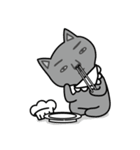 NOT respectful cat（個別スタンプ：22）