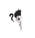 cute boy with tear mole（個別スタンプ：5）