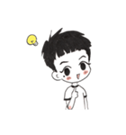 cute boy with tear mole（個別スタンプ：7）
