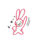 ピンクなウサギさん（個別スタンプ：14）