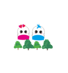 Blue baby and baby baby（個別スタンプ：35）