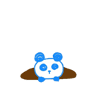 青っぽいパンダ(3)（個別スタンプ：3）