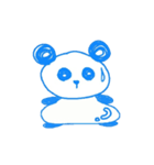 青っぽいパンダ(3)（個別スタンプ：8）