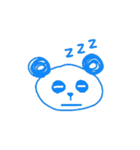 青っぽいパンダ(3)（個別スタンプ：16）