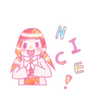 ゆめかわいい系スタンプ〜元気な女の子編〜（個別スタンプ：5）