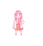 ゆめかわいい系スタンプ〜元気な女の子編〜（個別スタンプ：6）