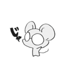 メガネねずみさん（個別スタンプ：4）