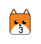 Cute Face and Fox（個別スタンプ：8）
