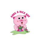 Greetings of The Plump Pink Animated（個別スタンプ：11）