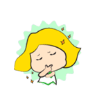 Mischievous Emotions of School Age Girl（個別スタンプ：11）