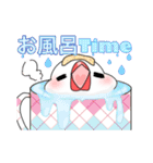 文鳥と猫スタンプ（個別スタンプ：9）
