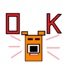 四角い くま2（個別スタンプ：1）