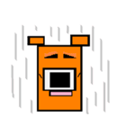 四角い くま2（個別スタンプ：7）