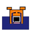 四角い くま2（個別スタンプ：8）