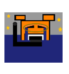 四角い くま2（個別スタンプ：9）