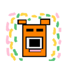 四角い くま2（個別スタンプ：10）