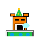 四角い くま2（個別スタンプ：13）