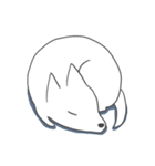 Difficult to understand the white dog（個別スタンプ：6）
