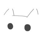 Difficult to understand the white dog（個別スタンプ：19）