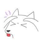 Difficult to understand the white dog（個別スタンプ：20）