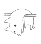 Difficult to understand the white dog（個別スタンプ：30）