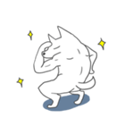 Difficult to understand the white dog（個別スタンプ：32）