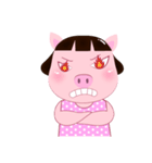 PookPik Pig Girl (english)（個別スタンプ：7）