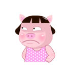 PookPik Pig Girl (english)（個別スタンプ：8）