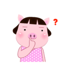 PookPik Pig Girl (english)（個別スタンプ：13）