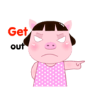PookPik Pig Girl (english)（個別スタンプ：29）