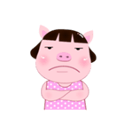 PookPik Pig Girl (english)（個別スタンプ：32）