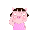 PookPik Pig Girl (english)（個別スタンプ：37）