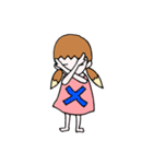 きつねちゃんときつねくん（個別スタンプ：4）