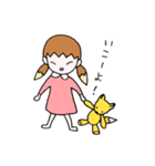 きつねちゃんときつねくん（個別スタンプ：7）